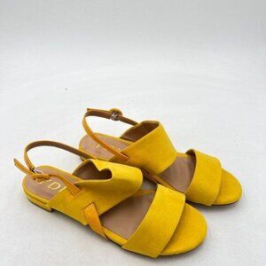 YDN Women Open Toe Low Heels Slingback Suede Dress Sandals Buckled Summer Shoes